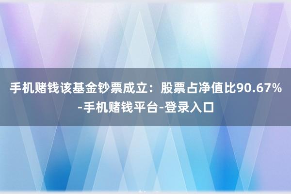 手机赌钱该基金钞票成立：股票占净值比90.67%-手机赌钱平台-登录入口